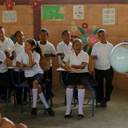 Students in El Escanito school, Honduras